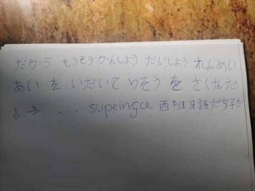 [レム派] 西班牙語 / supeingo#9790's submission
